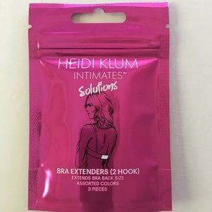 NEW Heidi Klum 2 hook style bra extenders 3 pack